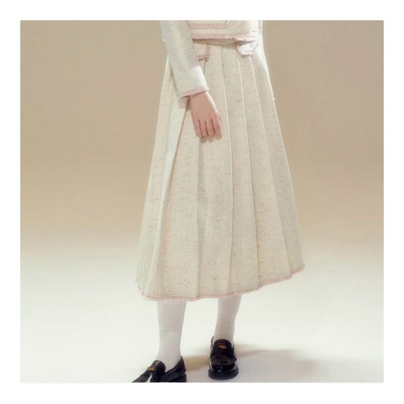 SUNSET PARK Wool coat pleated long skirt NWOT - Picture 7 of 7